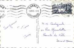 CPM Cannes Le boulevard de la Croisette