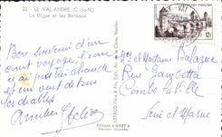 CPM Le Val Andre La digue et les bateaux