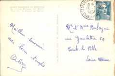 MODERN CARD Holy Georges de Didonne cliffs of the headlight Seen on the point of Suzac