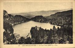 VINTAGE POSTCARD Bouillouses the black lake