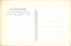 VINTAGE POSTCARD Carcassonne the ISCED the covered way making it tower of quotes