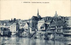 CPA Argenton Vieilles galeries Rive gauche 