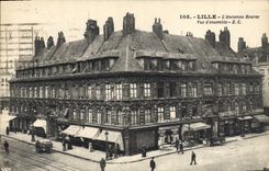 VINTAGE POSTCARD Lille the old Overall picture Stock Exchange