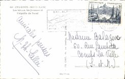 POSTAL MODERNA Chamonix Mont Blanc Seracs Jorasses y la aguja de Tacul