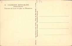 CPA Chamonix Mont Blanc Traversee De La Mer De Glace Au Montenvers