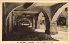 CPA Annecy Arcades Rue Sainte Claire