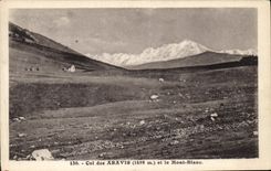 VINTAGE POSTCARD Collar of Aravis Mont Blanc