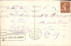 VINTAGE POSTCARD Biarritz Seen On the esplanade and the rock of the virgin