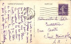 VINTAGE POSTCARD the Dimension Of Azure Seaside