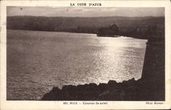 CPA Nice Coucher de Soleil