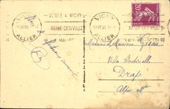 CPA Vichy Le Casino et les Jardins Au Khedive Quatre chemins