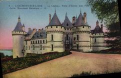 CPA Chaumont Sur Loire Le Chateau Porte d'Entree Avec pont levis 