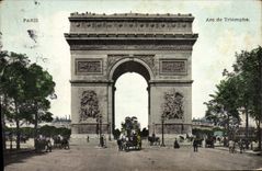 CPA Paris Arc de Triomphe