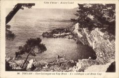 VINTAGE POSTCARD Toulon Calangue in the Brown Cape