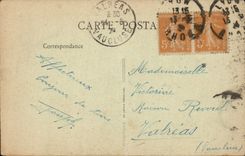 VINTAGE POSTCARD Lyon Bridge of Guillotiere and Cours Gambetta Hotel of Reciprocity