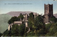 VINTAGE POSTCARD Castle of Ulrich Saint Close to Ribeauville
