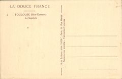 VINTAGE POSTCARD Toulouse Capitole