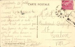 Valle de la POSTAL de la VENDIMIA de los lagos Retournemer y Longemer