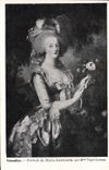 Retrato de Versalles de la POSTAL de la VENDIMIA de Marie Antonieta Vigee Lebrun
