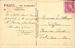 CPA Paris En Flanant L'opera Cafe de la Paix