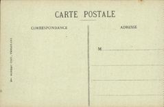 VINTAGE POSTCARD Versailles Seen On the Place Of Weapons Statues of general of the Empire