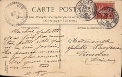 VINTAGE POSTCARD Valence Monument of Louis Roller