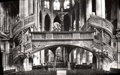 MODERN CARD Paris Church St Etienne of the Mount the jube