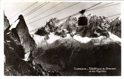 CPM Chamonix Mont Blanc Teleferique du Brevent et les Aiguilles