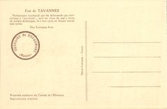 VINTAGE POSTCARD Extremely of Tavannes Militaria