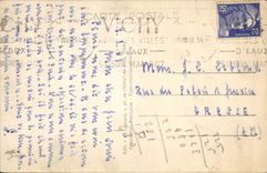 VINTAGE POSTCARD Vichy In the Large Parks the Basin of the Swans