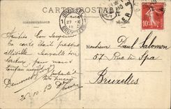 Corazón de Jacques del paladar de Bourges de la POSTAL de la VENDIMIA La Chapelle