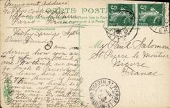 VINTAGE POSTCARD Vichy the Apse of the Church St Louis