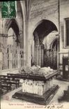 VINTAGE POSTCARD Vichy Church of Souvigny Tomb of Charles 1st Duke of Bourbon and Agnes of Burgundy