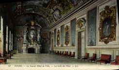 VINTAGE POSTCARD Tours the New Town hall the Village hall