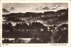 CPA Pau La Chaine des Pyrenees