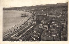 Opinión de la POSTAL de la VENDIMIA Niza tomada de la bahía de los ángeles