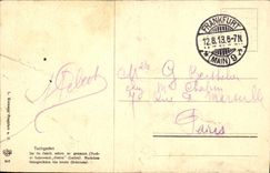 VINTAGE POSTCARD Frankfurt Tuchgaden