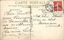 VINTAGE POSTCARD Trouville Boat of outgoing sin of the port