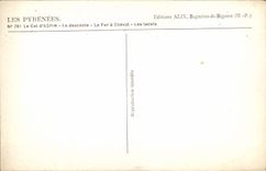 CPA Les Pyrenees Le Col d'Aspin La descente Le fer a cheval Les lacets
