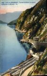 VINTAGE POSTCARD Lake Of Le Bourget Tunnel of Innocent Saint and Rock of Brison