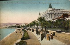 VINTAGE POSTCARD Cannes the Walk Of the Small cross