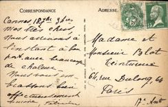 VINTAGE POSTCARD Cannes the Walk Of the Small cross