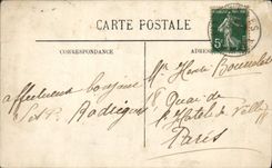 VINTAGE POSTCARD Cannes the Boulevard of the Small cross