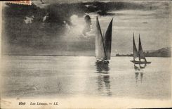 VINTAGE POSTCARD Lake Leman Boat