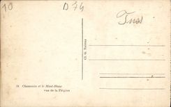 MODERN CARD Chamonix and the Blane Mount Seen of Flegere