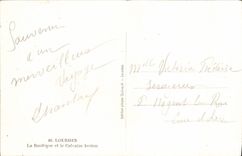 POSTAL de la VENDIMIA pesada la basílica y el martirio de Brelon