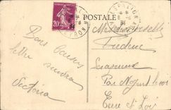 VINTAGE POSTCARD Espalion View