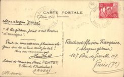 Claustro de Charlieu de la POSTAL de la VENDIMIA de Cordeliers y de la iglesia