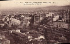 VINTAGE POSTCARD Royat and Clermont Ferrand General Catch of Royat