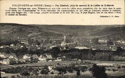 CPA Villeneuve Sur Yonne Vue Generale Prise du Nord est de la Colline de St Martin 